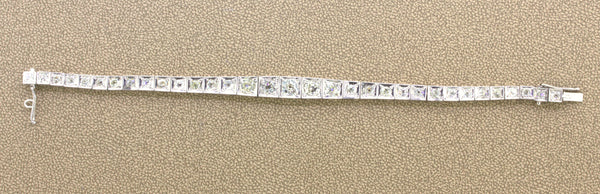 Art Deco Diamond Platinum Tennis Bracelet