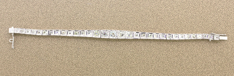Art Deco Diamond Platinum Tennis Bracelet