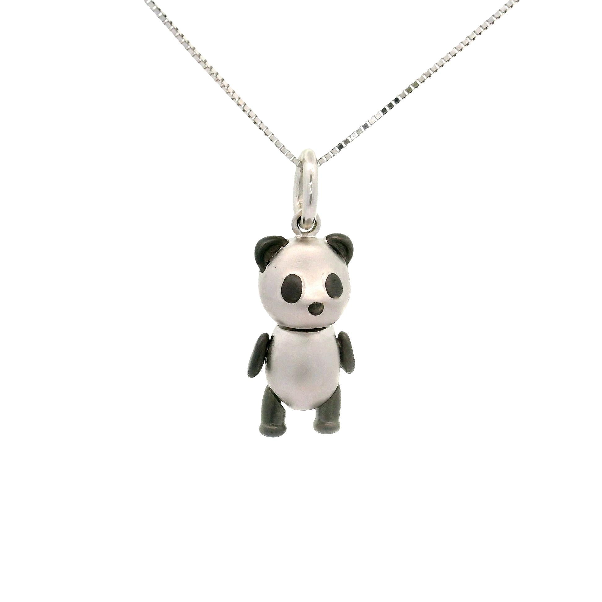 Cute Panda 18K Gold Pendant Necklace