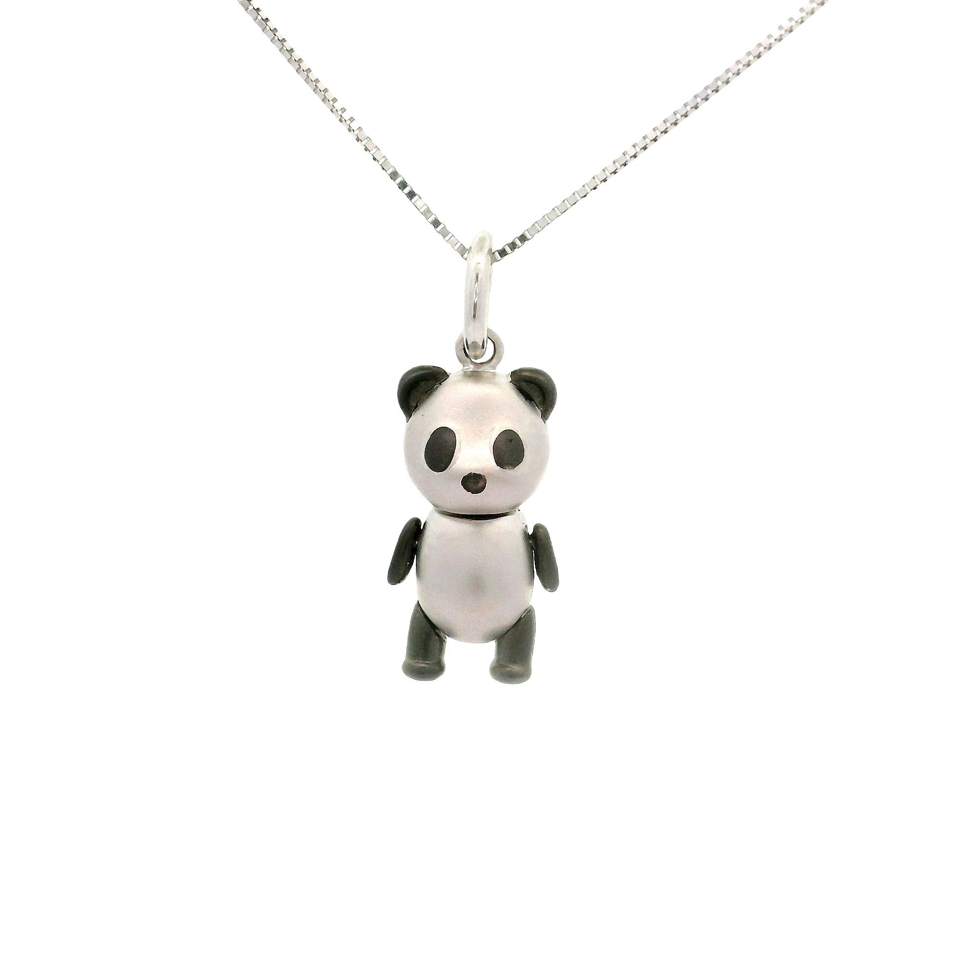 Cute Panda 18K Gold Pendant Necklace