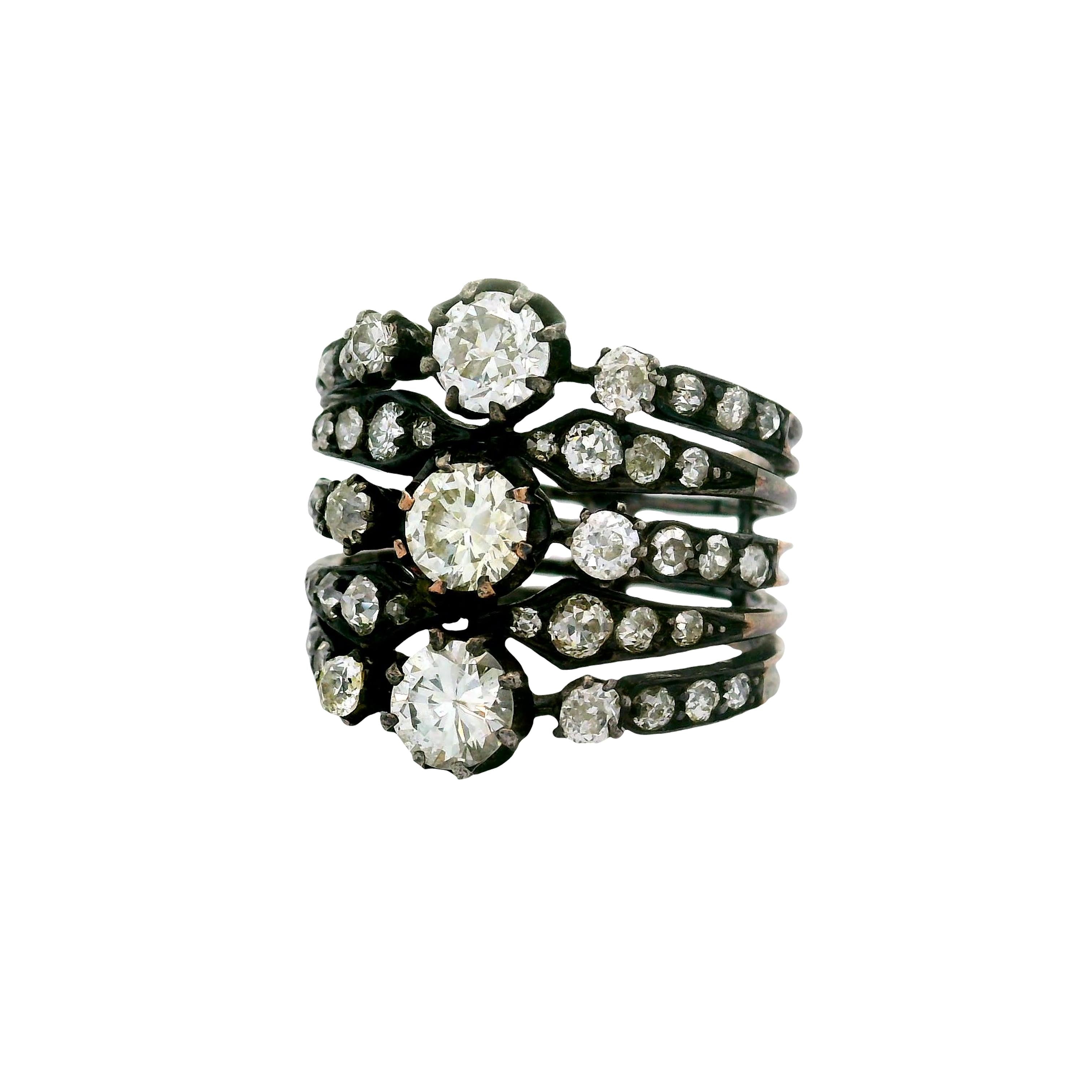 Antique Diamond 14K Gold Ring