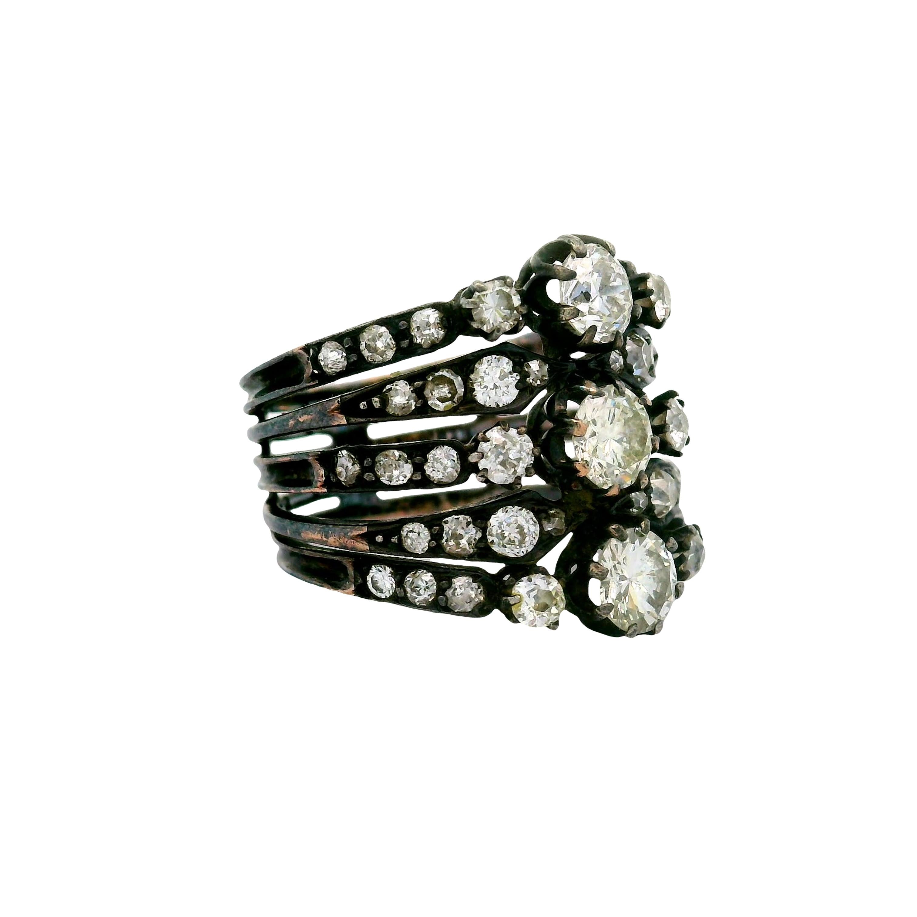 Antique Diamond 14K Gold Ring
