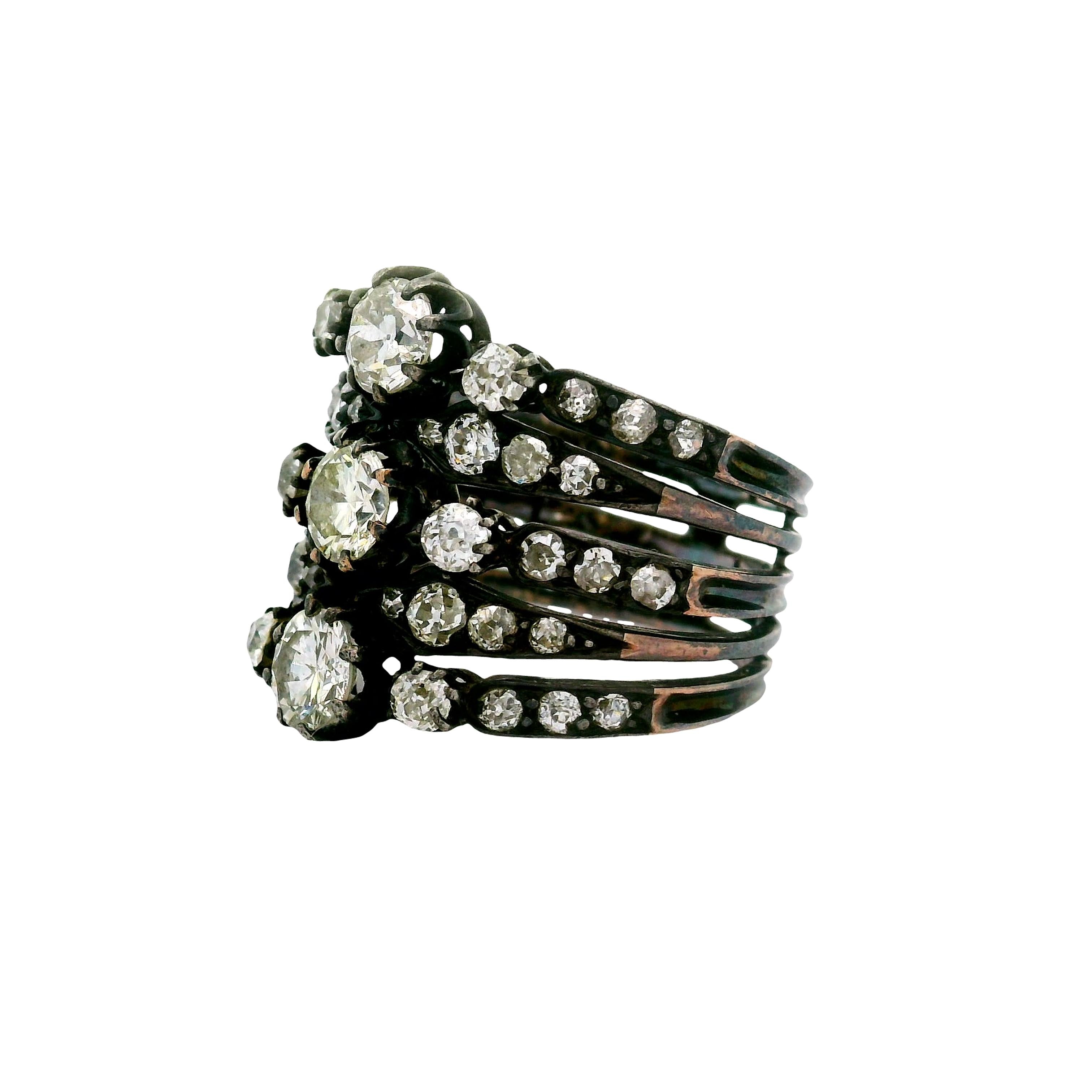 Antique Diamond 14K Gold Ring