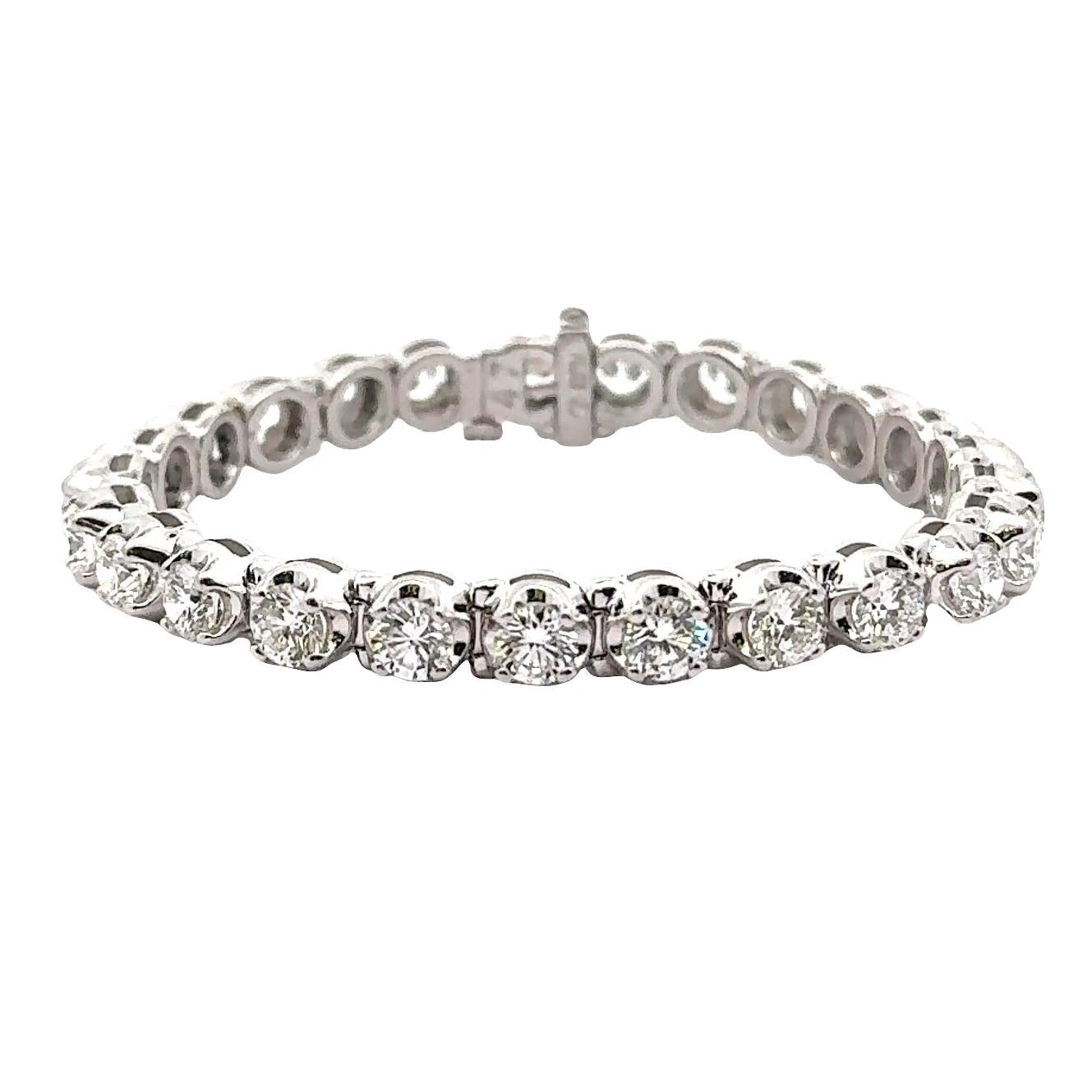 12.22 Carats Diamond Platinum Tennis Bracelet