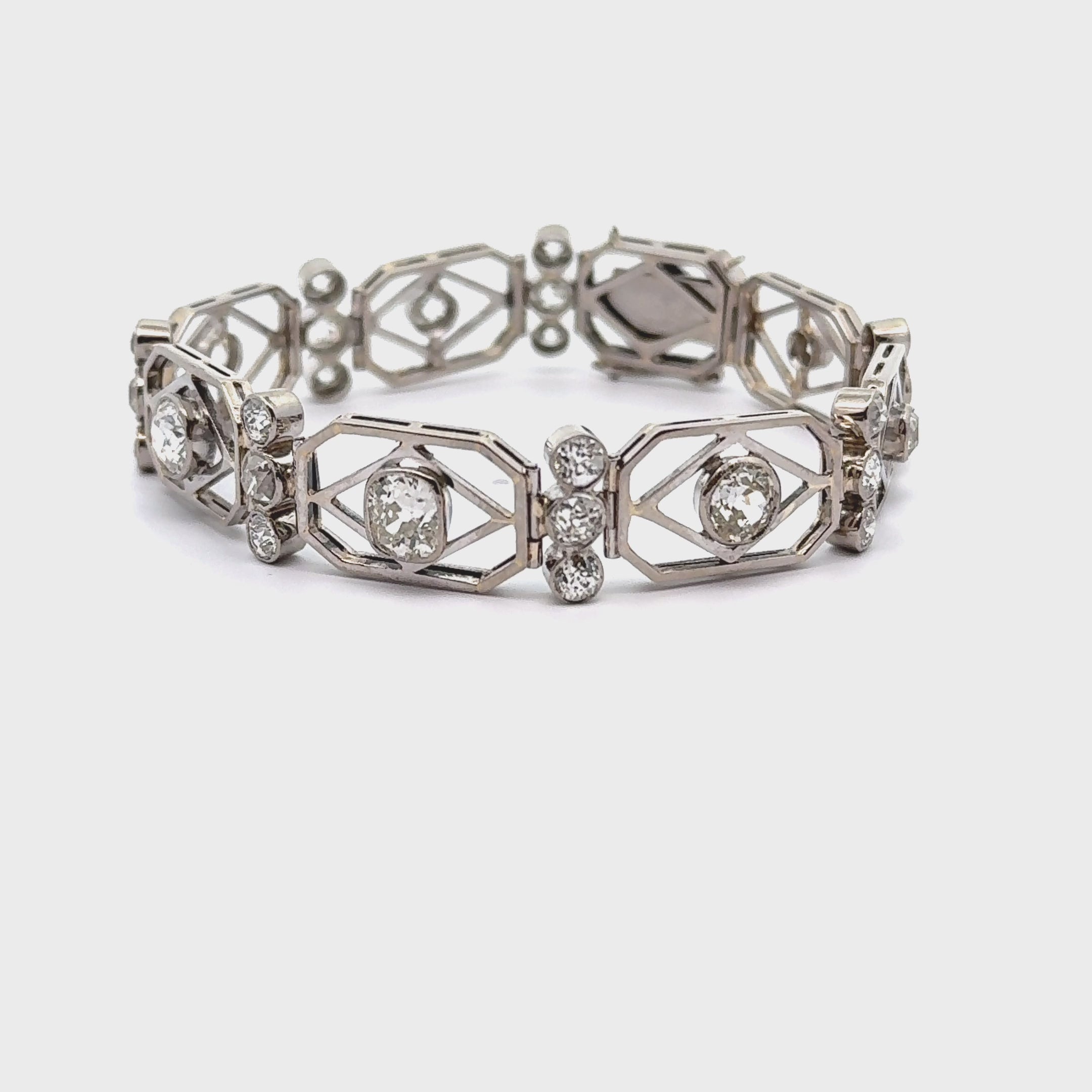 Art Deco Diamond Platinum Bracelet
