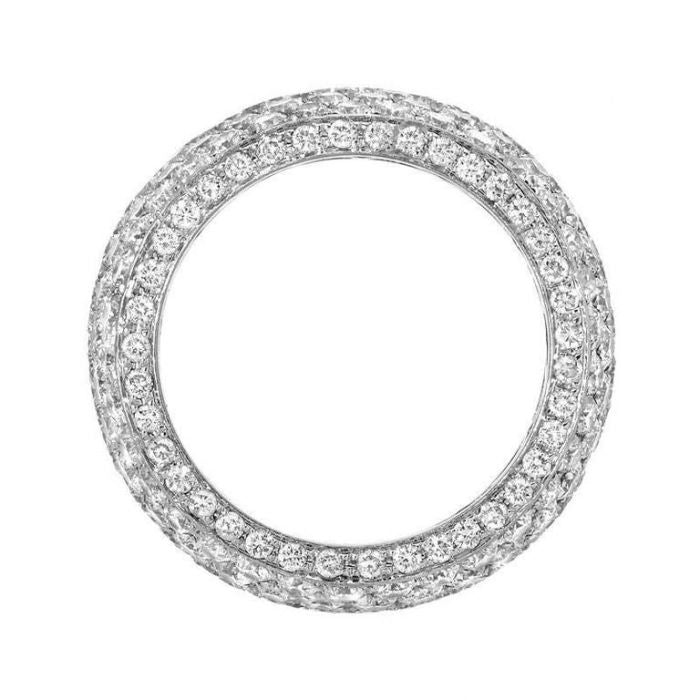 Diamond Pave Gold Eternity Band Ring