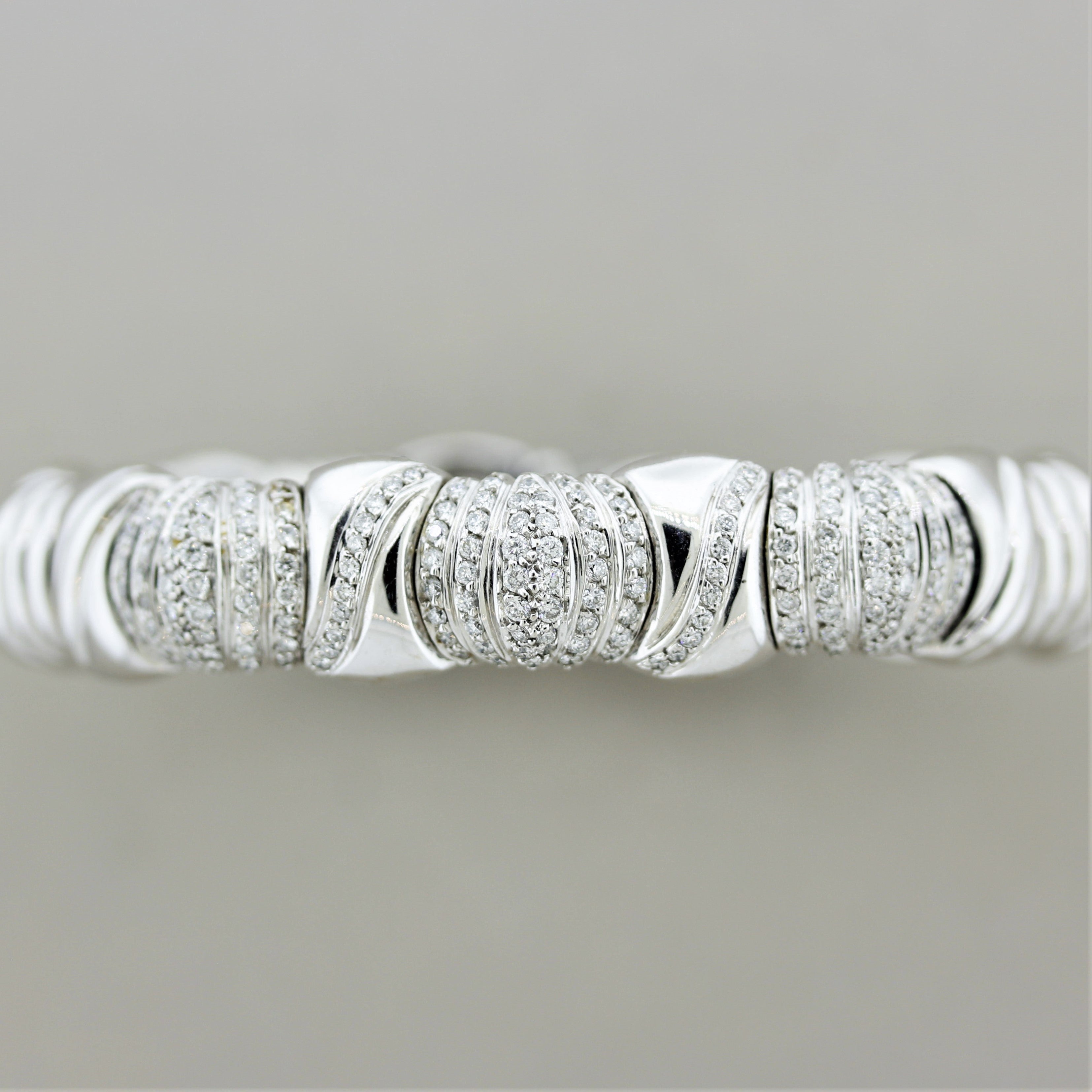 Diamond Gold Cuff Bracelet