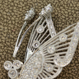 Diamond Gold “Tremble” Butterfly Brooch