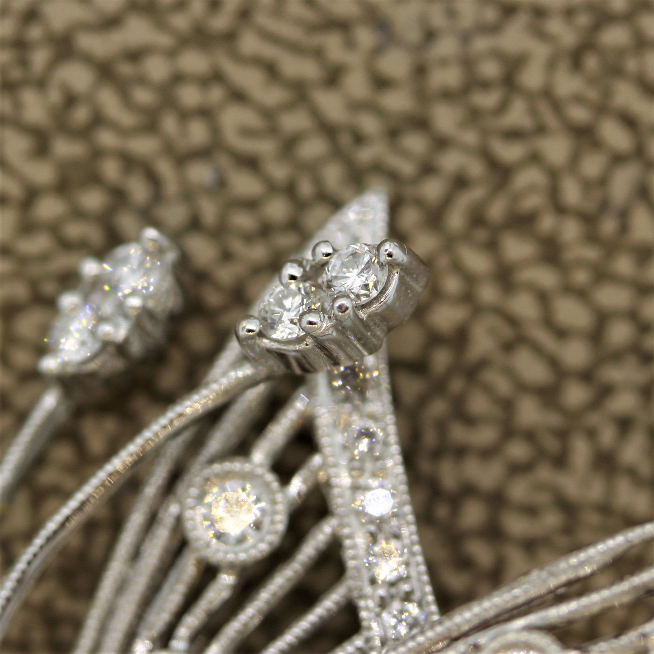 Diamond Gold “Tremble” Butterfly Brooch