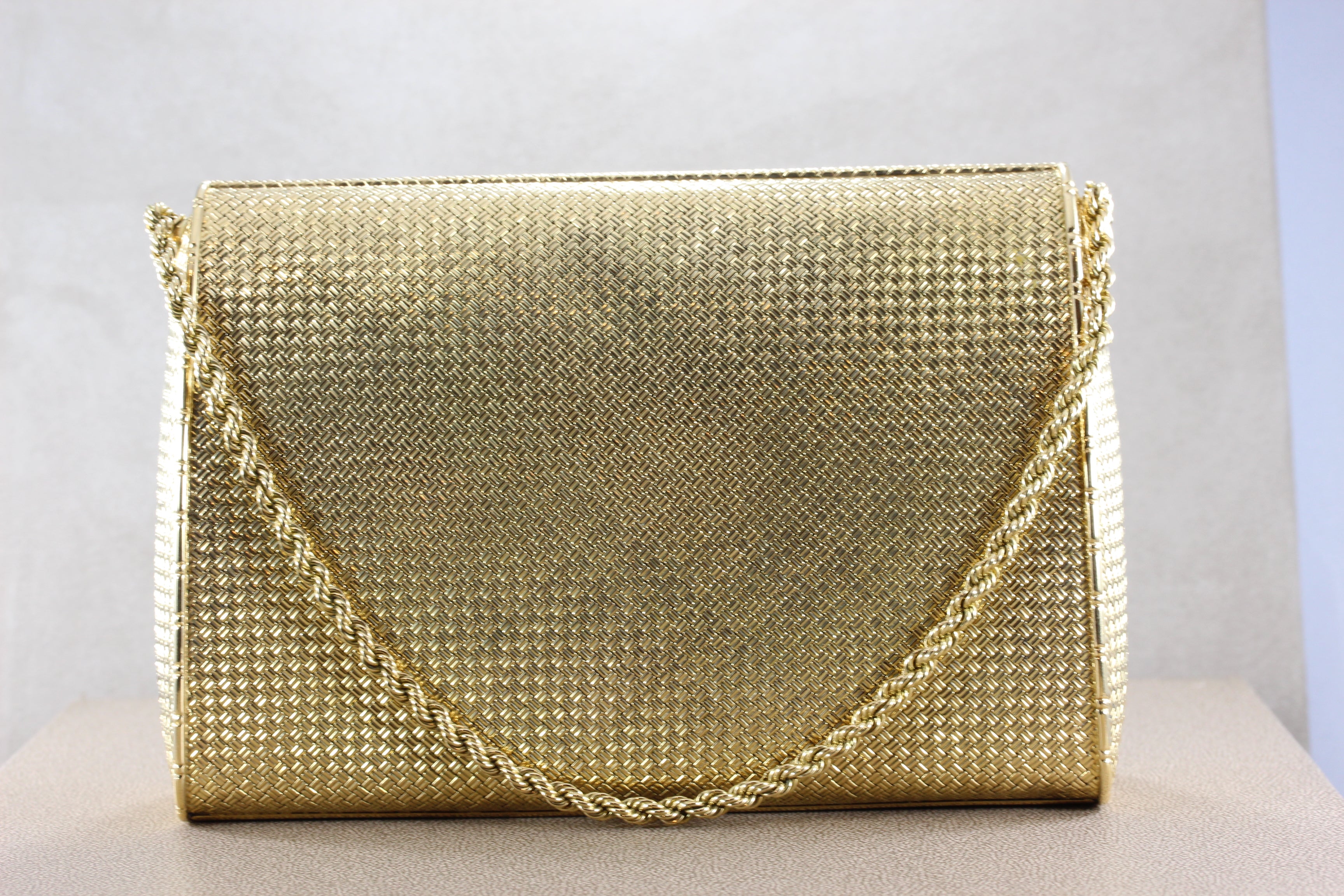 Cartier Paris Diamond Gold Evening Purse