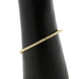 Diamond Half-Eternity Gold Bangle Bracelet