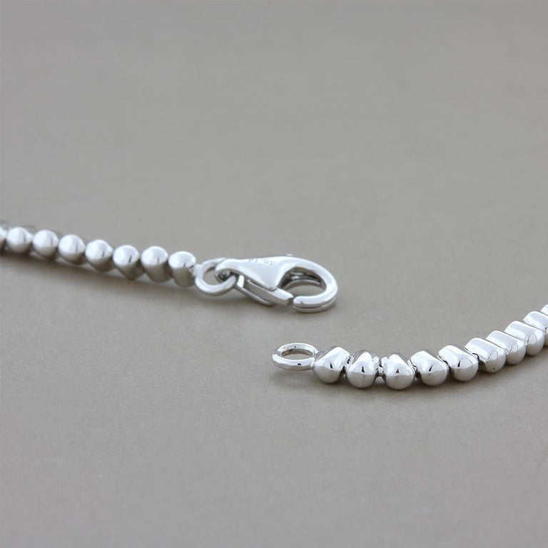 Magnificent Aquamarine Diamond Gold Necklace