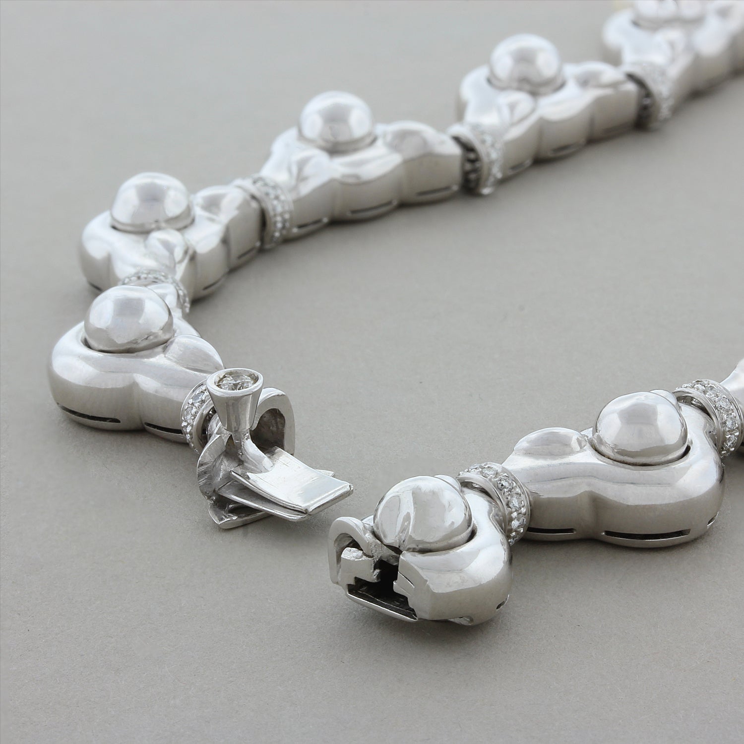 Akoya Pearl Diamond Gold Drop Necklace