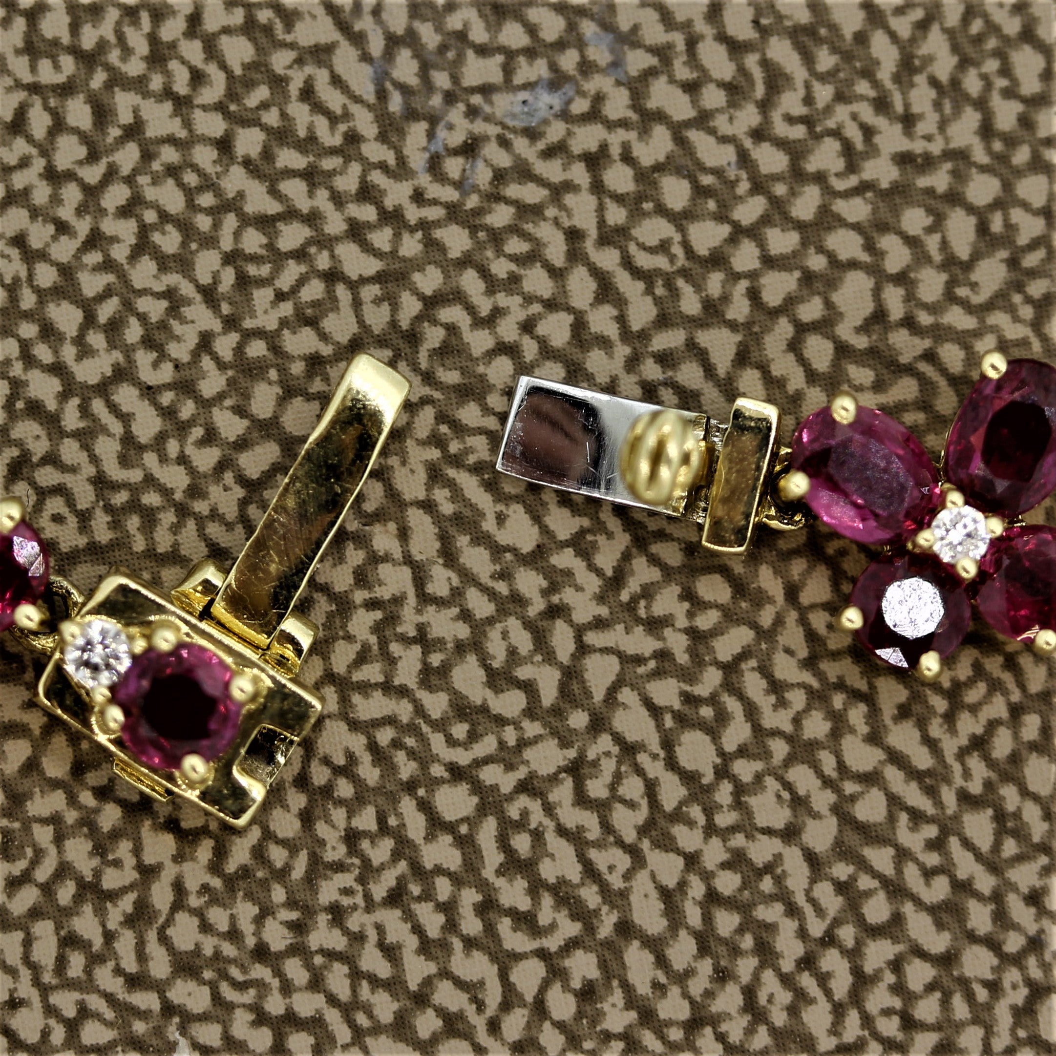 Ruby Diamond Gold Long Necklace