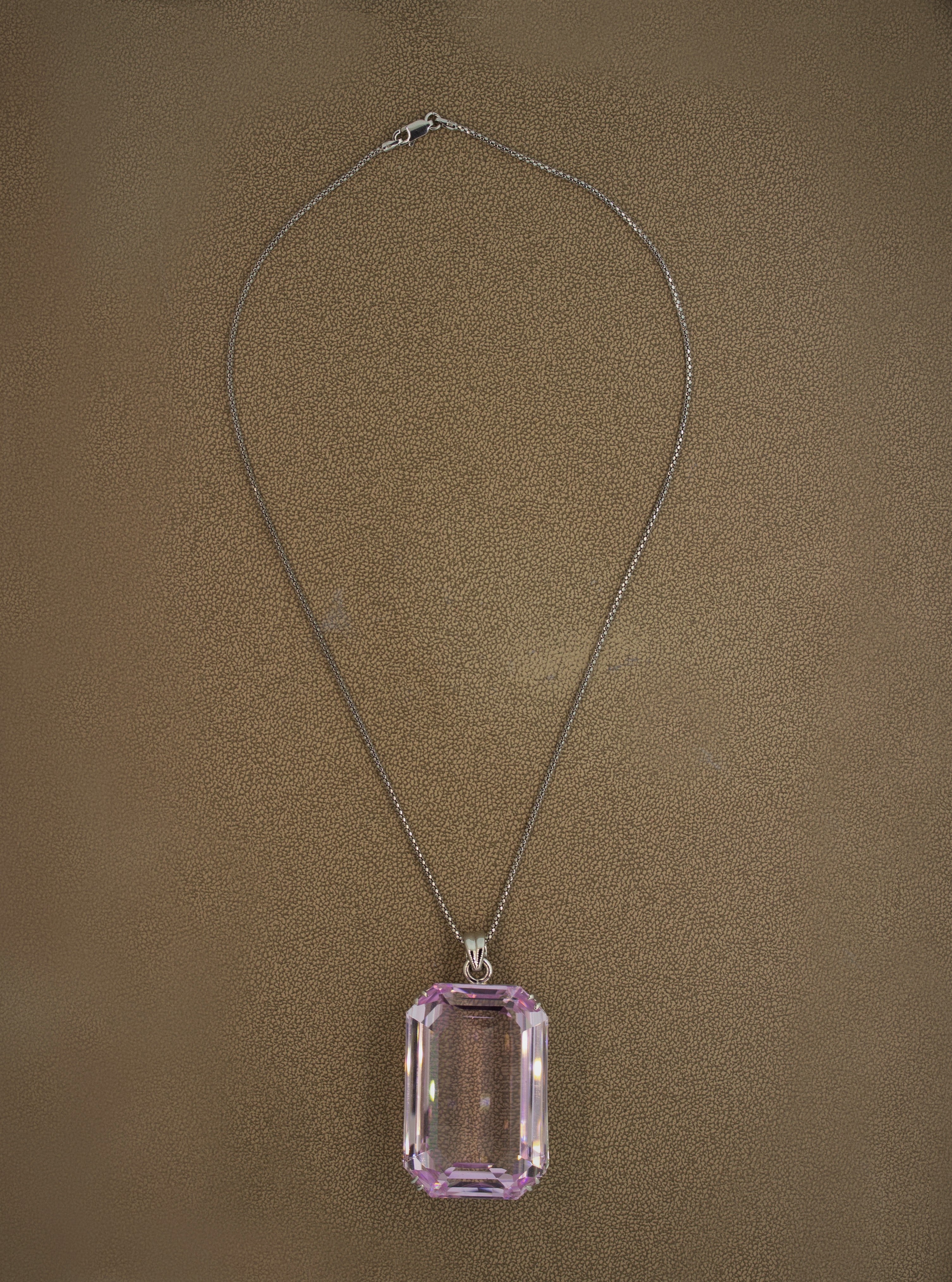 Massive Kunzite Platinum Pendant Necklace, 312.57ct