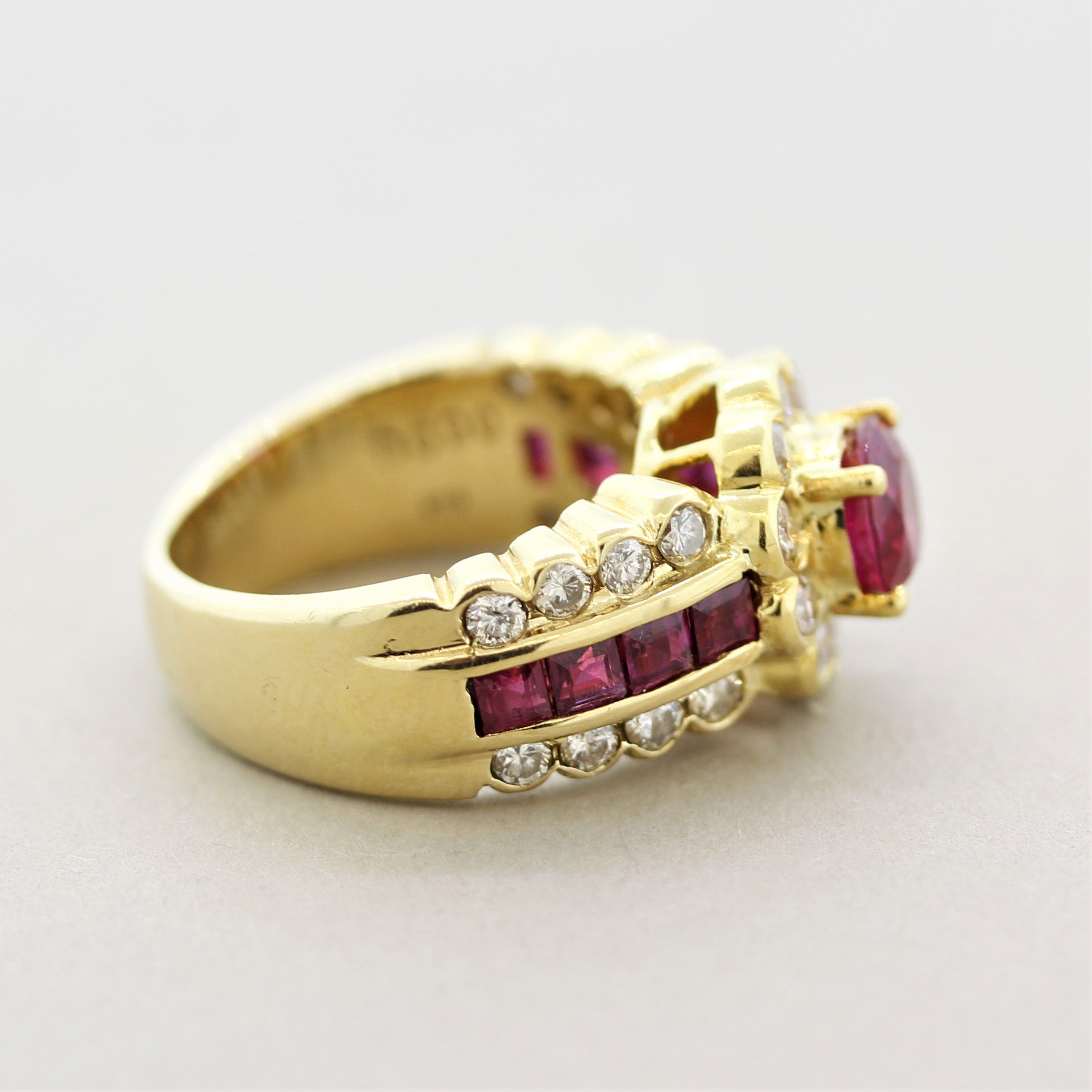 Ruby Diamond Gold Ring