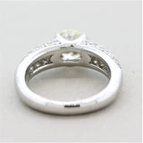 1.35 Carat Oval-Shape Diamond Platinum Ring