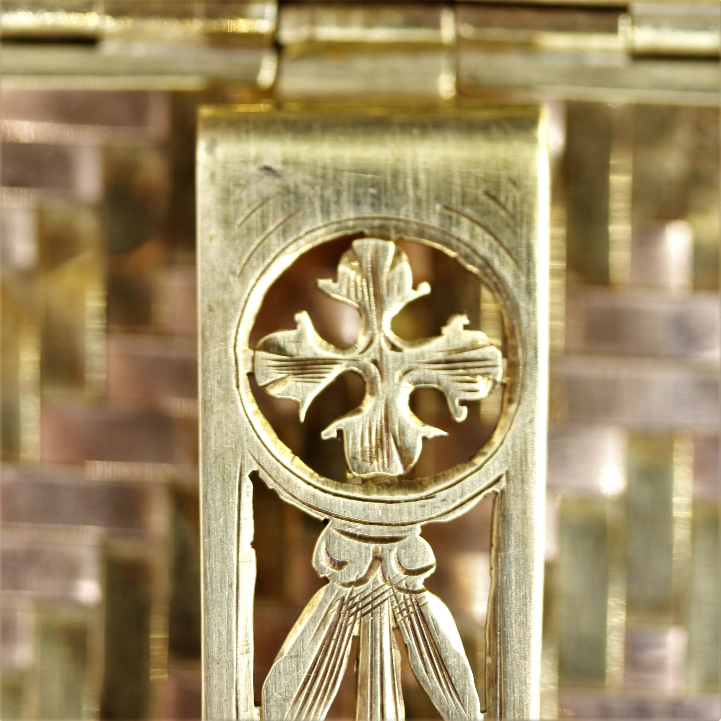 Cartier Retro Two-Tone Woven-Gold Cigarette Case