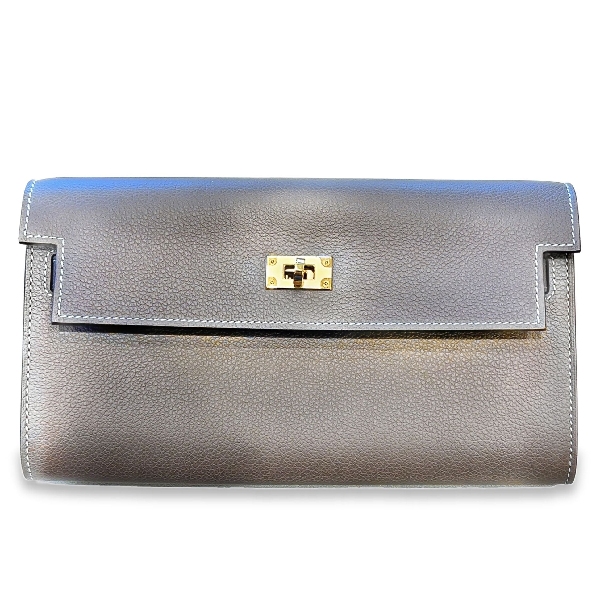 Brand New Hermes Kelly to Go Long Wallet