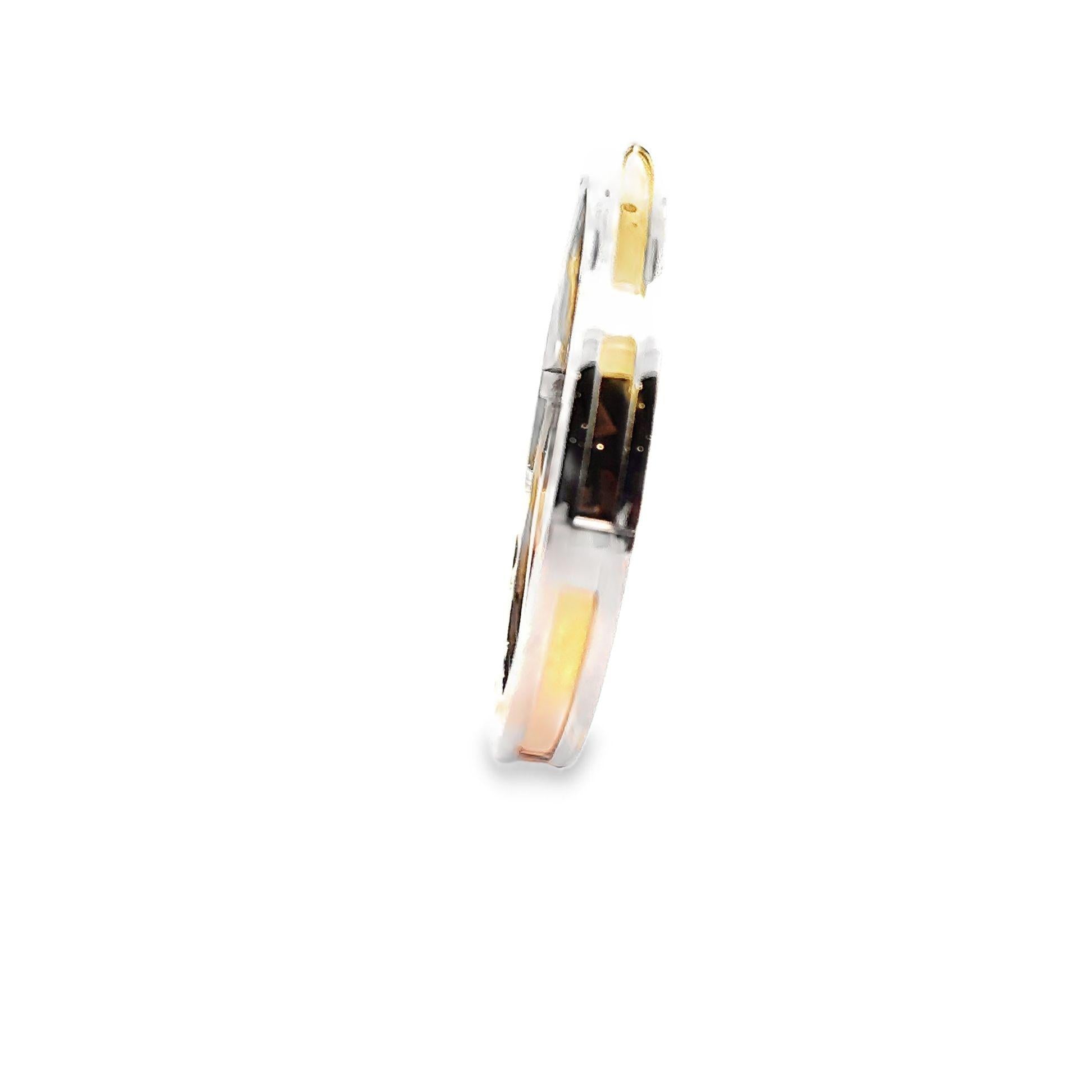 Bvlgari B.Zero Two-Tone 18k Yellow Gold & Stainless Steel Bangle Bracelet