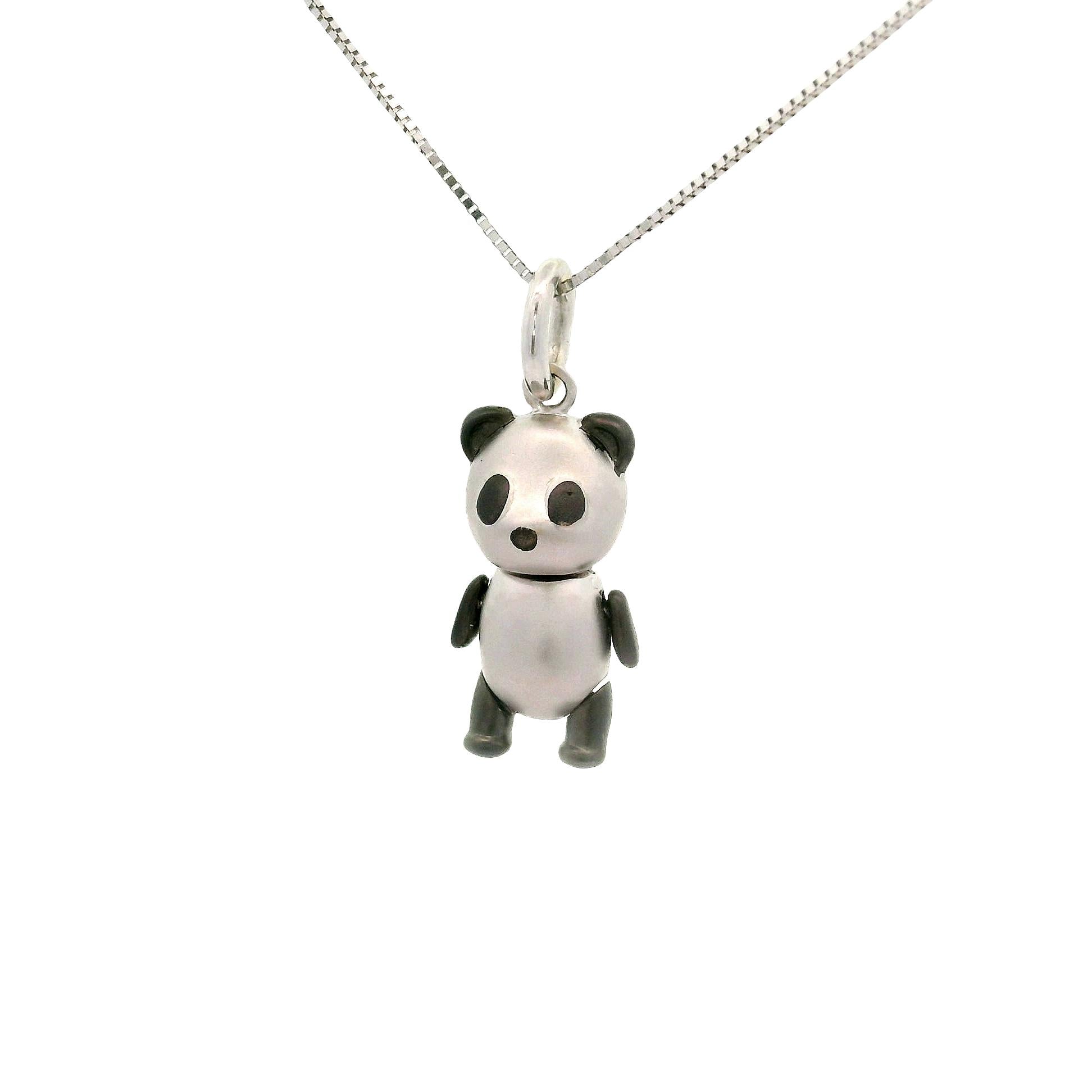 Cute Panda 18K Gold Pendant Necklace