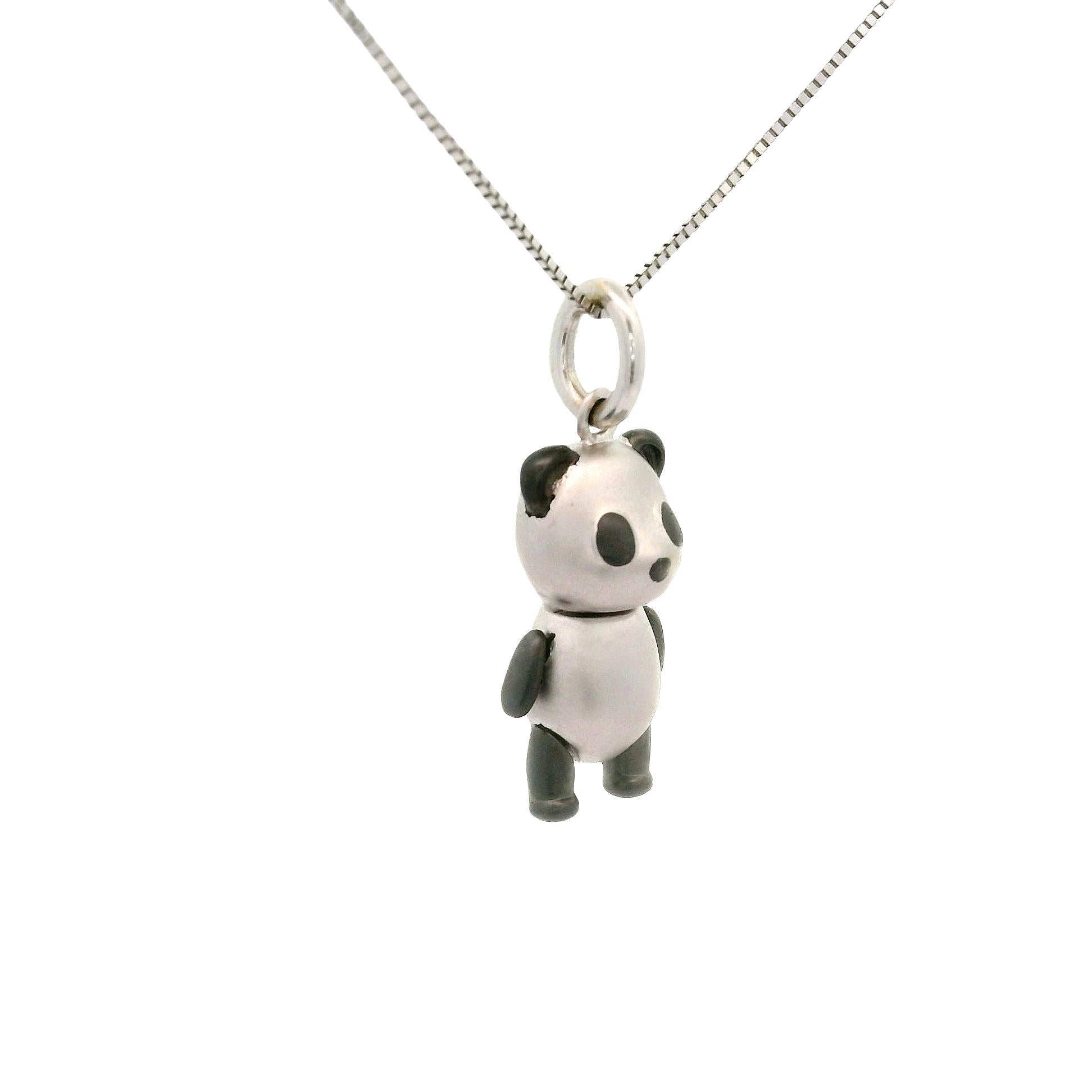 Cute Panda 18K Gold Pendant Necklace