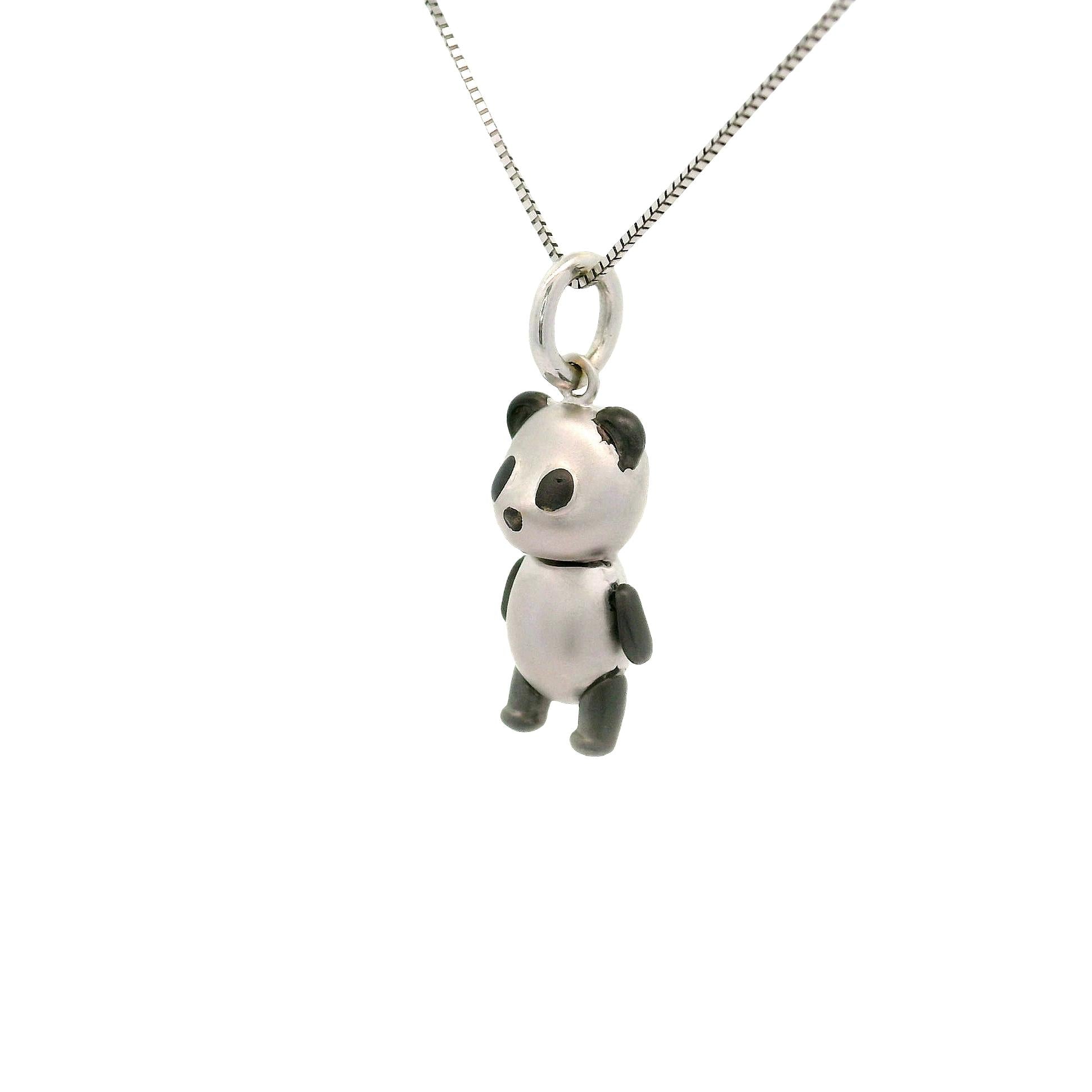 Cute Panda 18K Gold Pendant Necklace