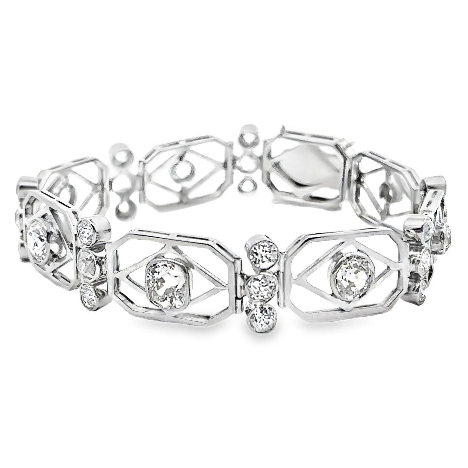 Art Deco Diamond Platinum Bracelet