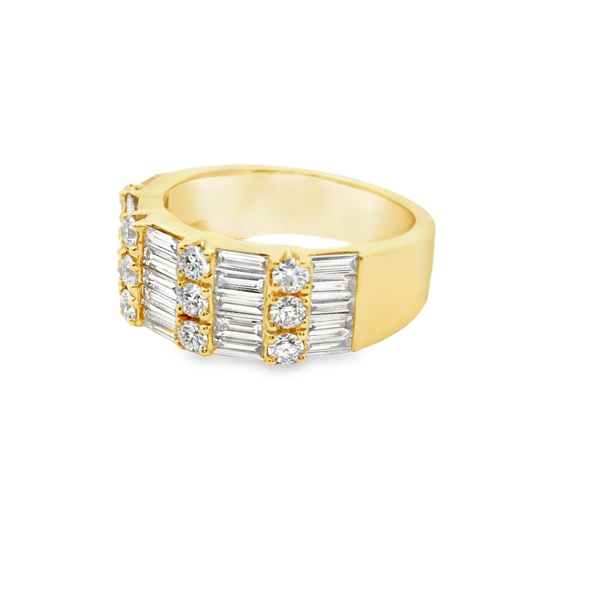 Diamond 18k Yellow Gold Band Ring