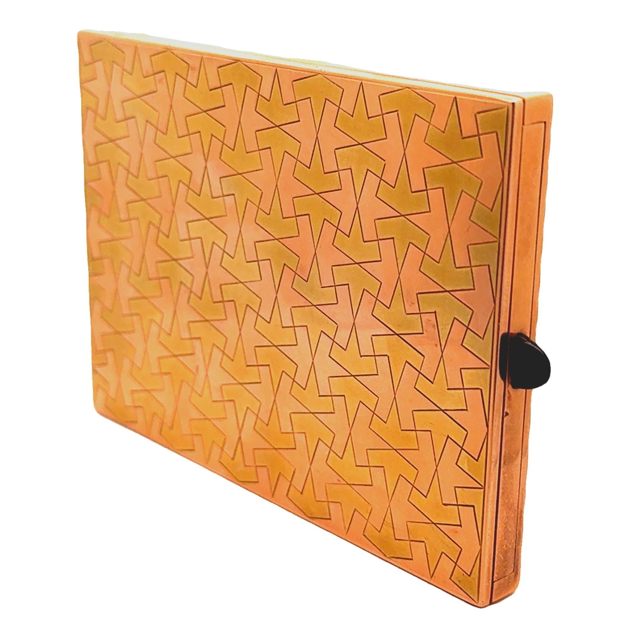 Sapphire 18k Two-Tone Gold Cigarette Case