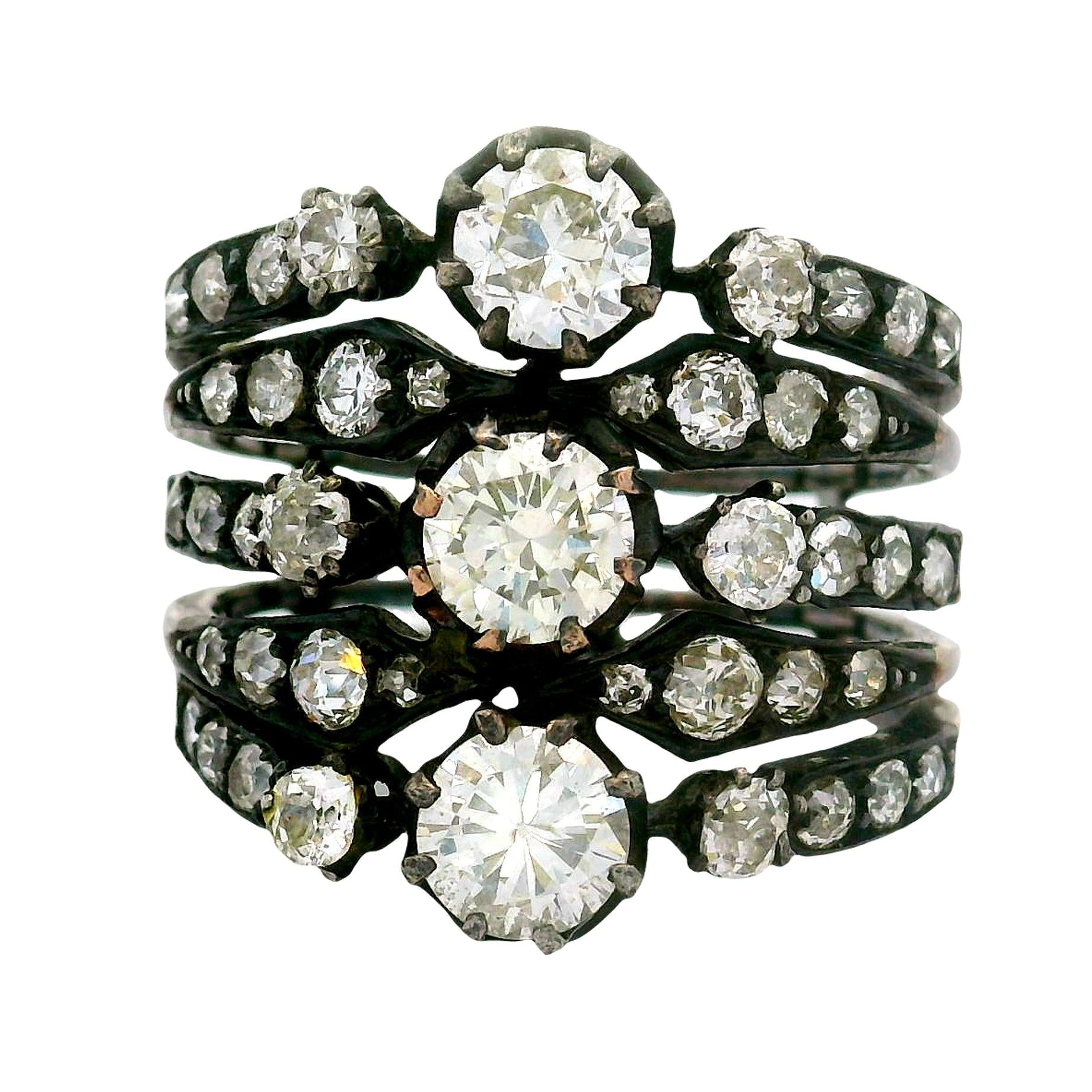 Antique Diamond 14K Gold Ring