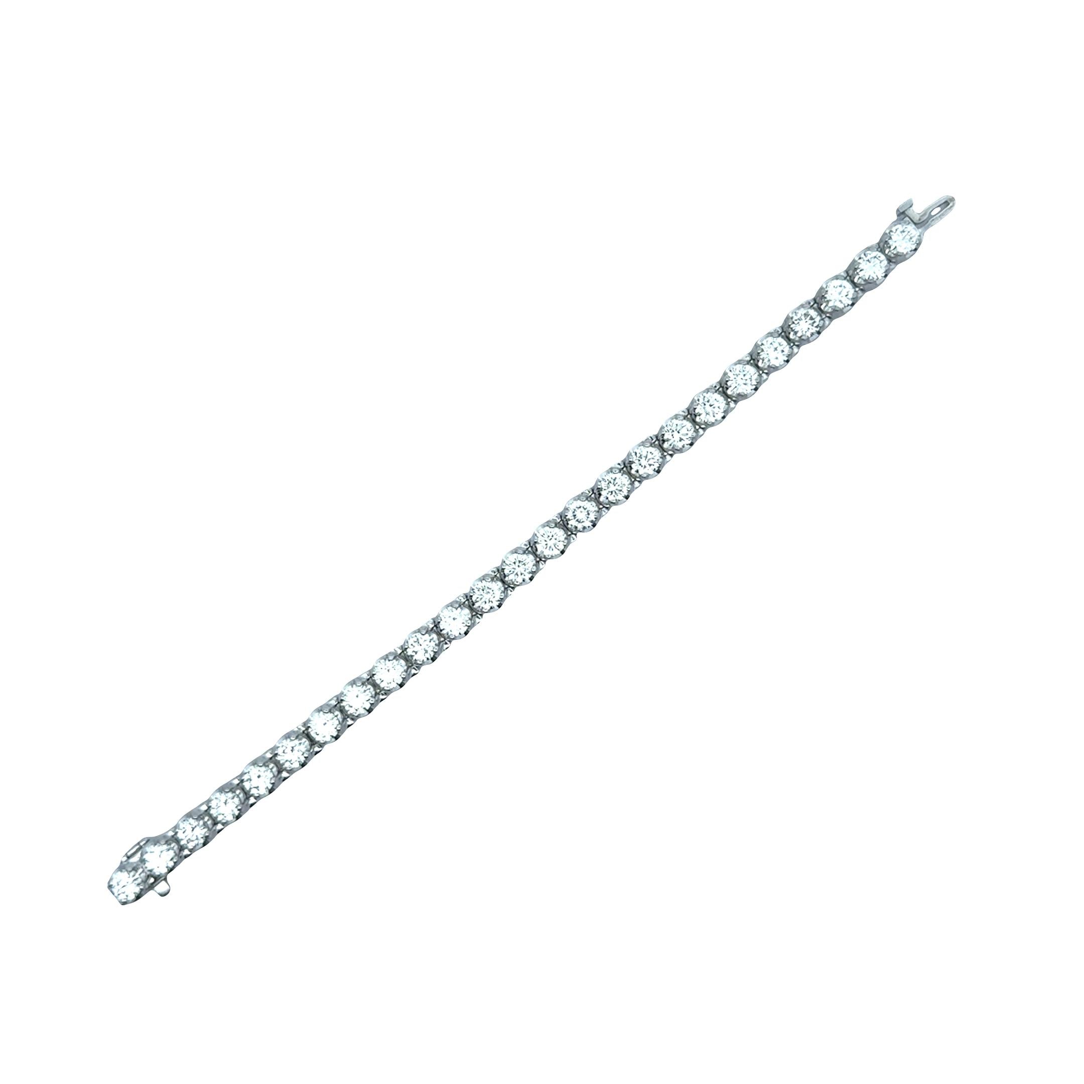 12.22 Carats Diamond Platinum Tennis Bracelet
