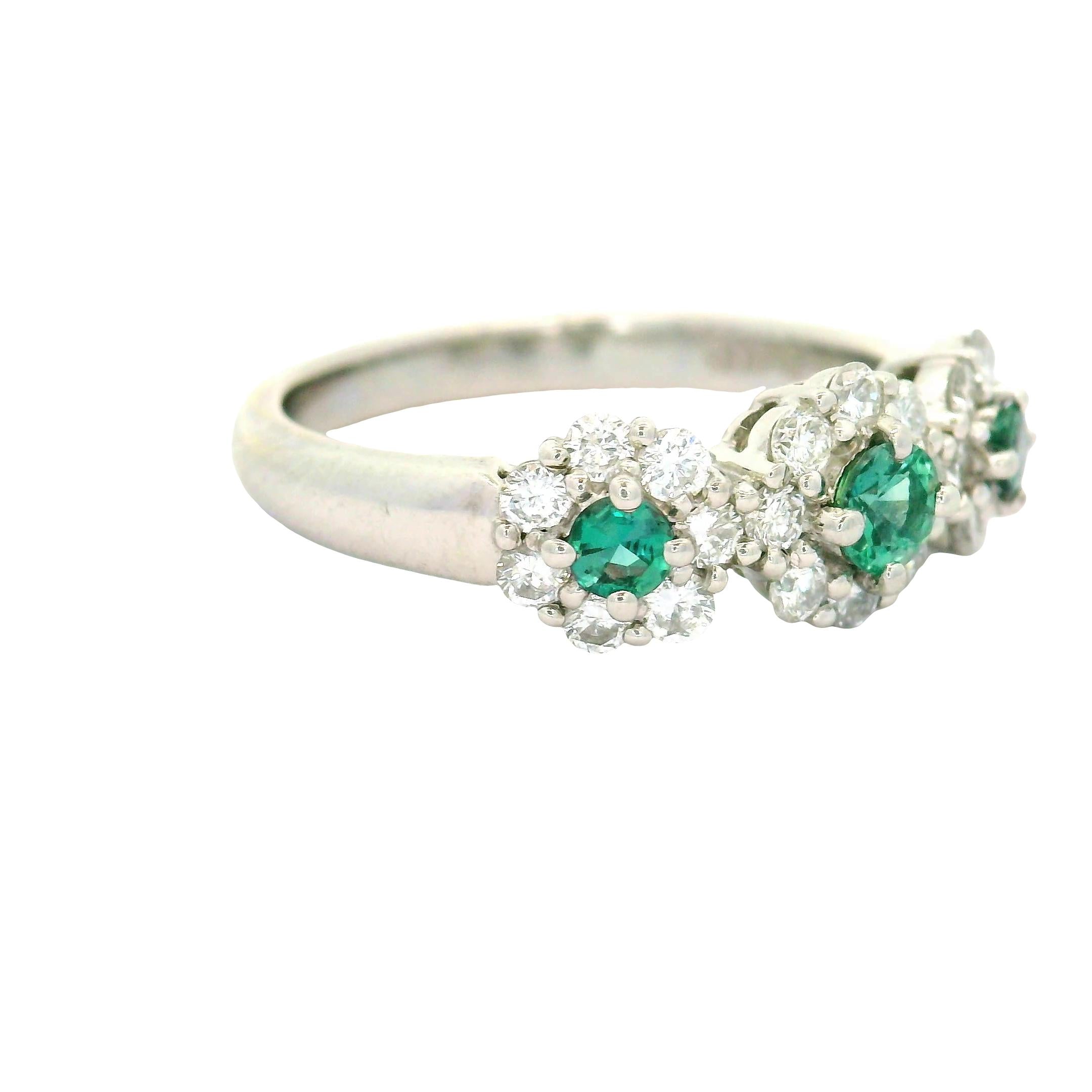 Alexandrite Diamond Platinum Halo Ring