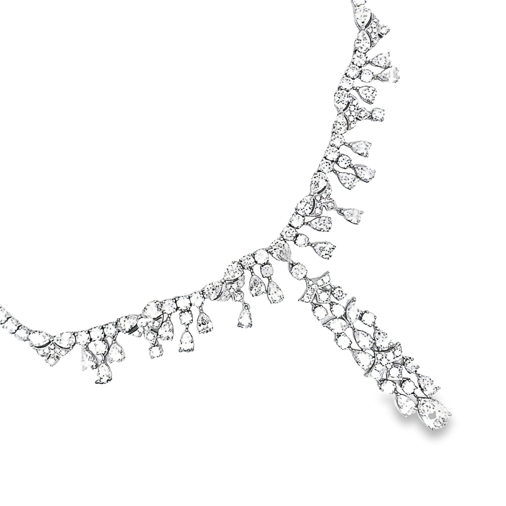 Magnificent Diamond Drop Dinner Necklace