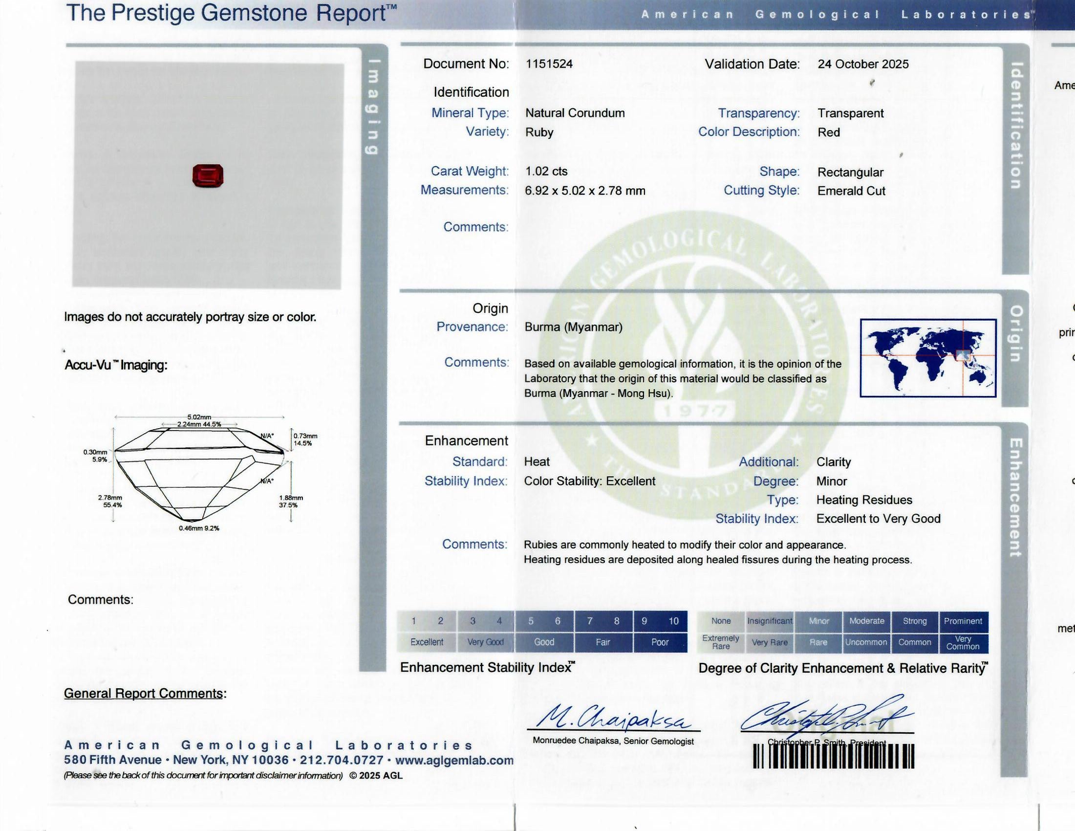 Hammerman Bros Burmese Ruby Diamond 18K Gold-Platinum Tennis Bracelet, AGL Cert