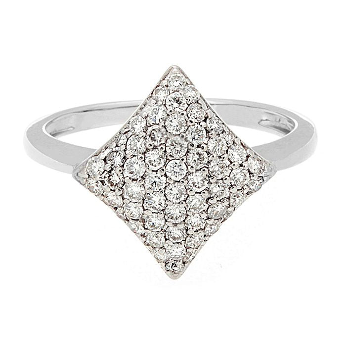 Kite Shape Diamond Gold Ring