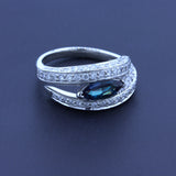 0.66 Carat Brazilian Alexandrite Diamond Platinum Ring, GIA Certified