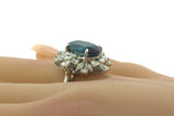 Superb 6.61 Carat Alexandrite Diamond Platinum Ring, GIA Certified