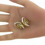 Bellarri Multi-Color Gemstone Diamond 18k Yellow Gold Earrings