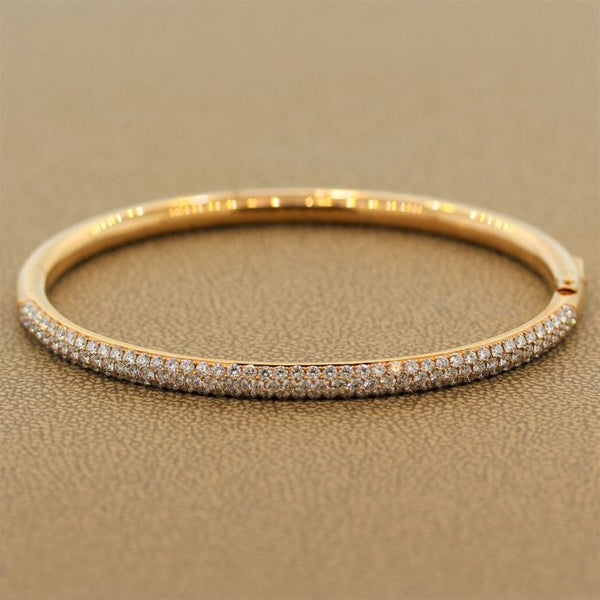 Diamond Gold Hard Bracelet