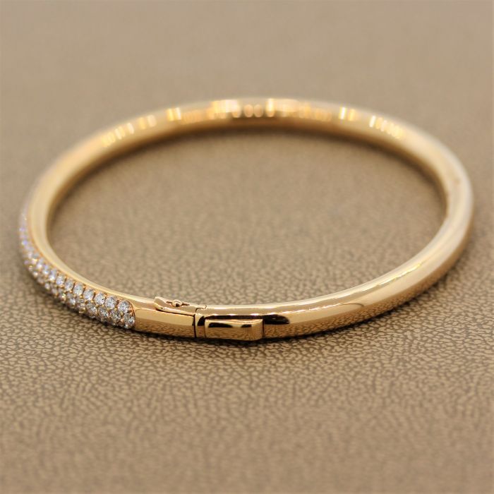 Diamond Gold Hard Bracelet