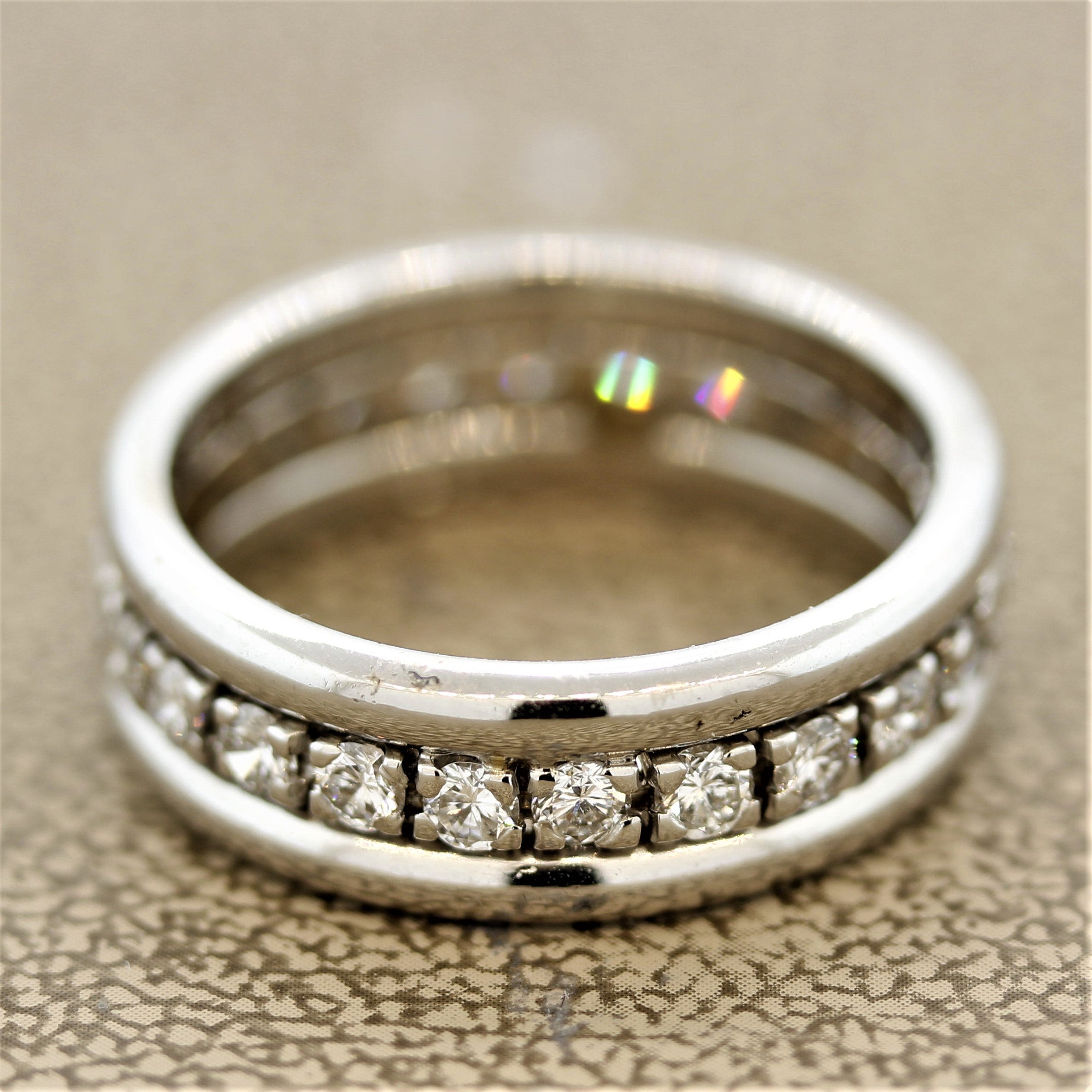 Diamond Gold Eternity Ring Band