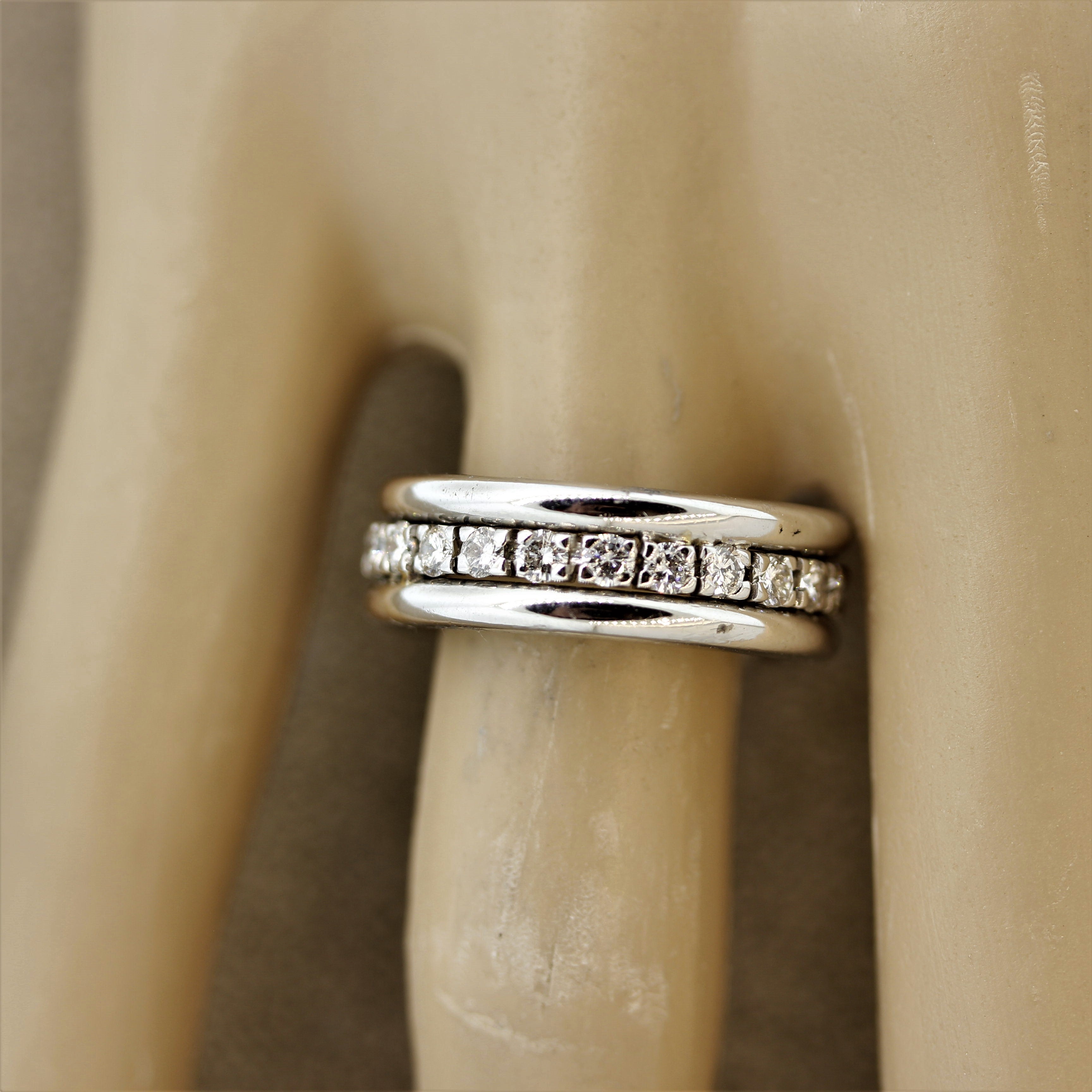 Diamond Gold Eternity Ring Band