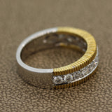 Diamond Two-Tone Gold Ring Band