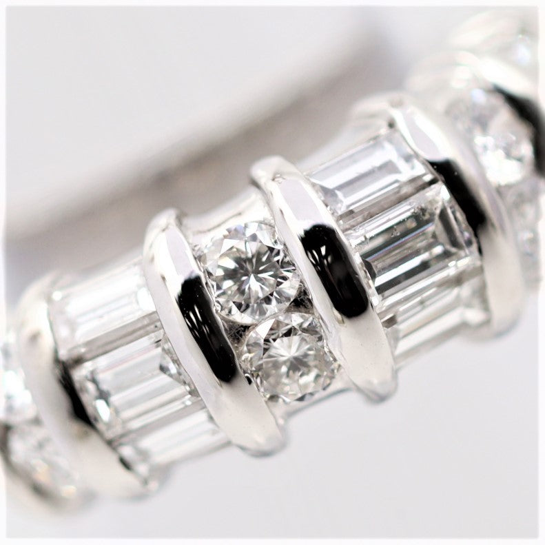 Diamond Platinum Band Ring