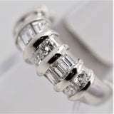 Diamond Platinum Band Ring