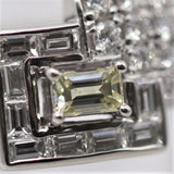 Geometric Diamond Platinum Ring