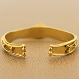 Australian Opal Gold Cuff Bracelet