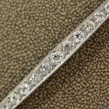 Edwardian Diamond Platinum Bar-Pin Brooch