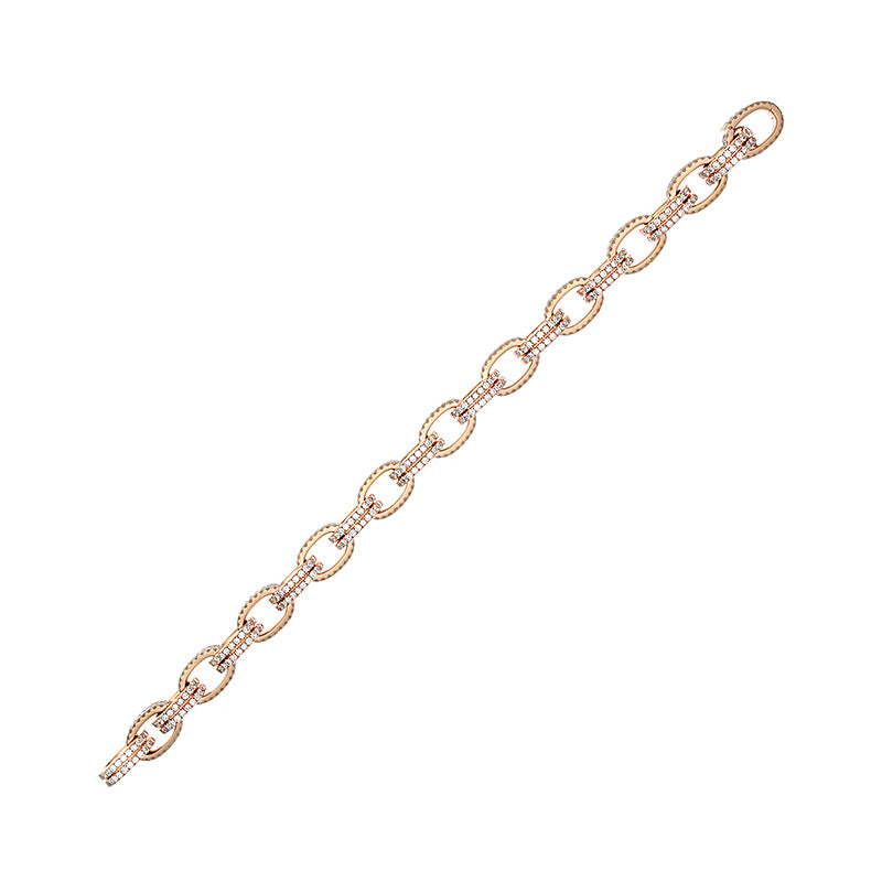 Diamond Gold Link Bracelet